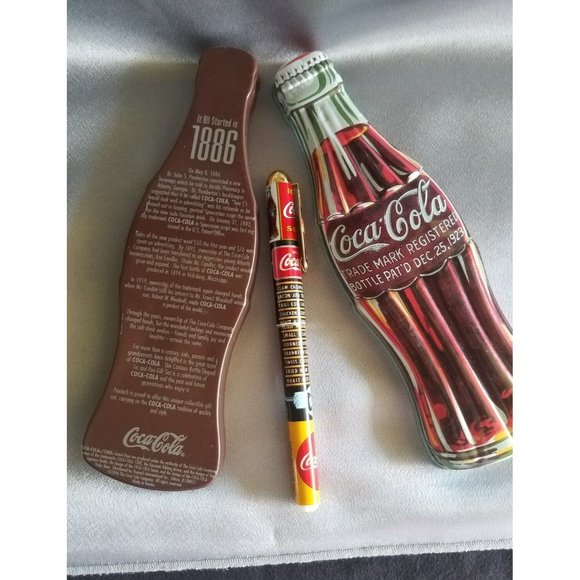 Vintage Coca Cola Roller Ball Pen in Tin box 1996 conmemorative - Picture 2 of 4
